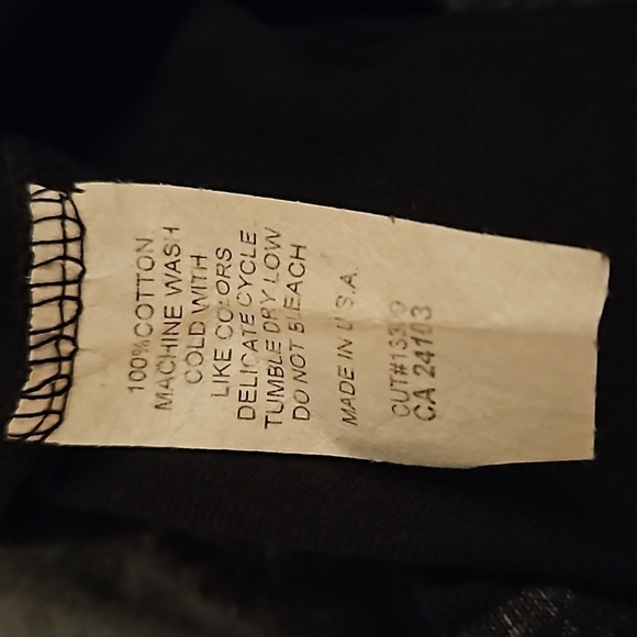 CACTUS Y2k Black Bedazzled Graphic Rodeo Texas Three Quarter Sleeve Top - Picture 8 of 8